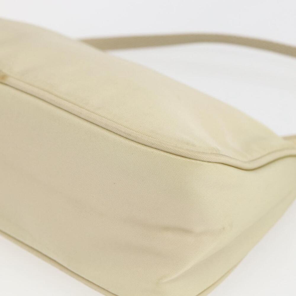 PRADA Accessory Pouch Nylon Ivory Silver Auth 160936 - Picture 15 of 16